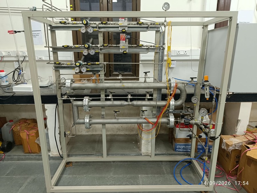 Hydrogen blending column